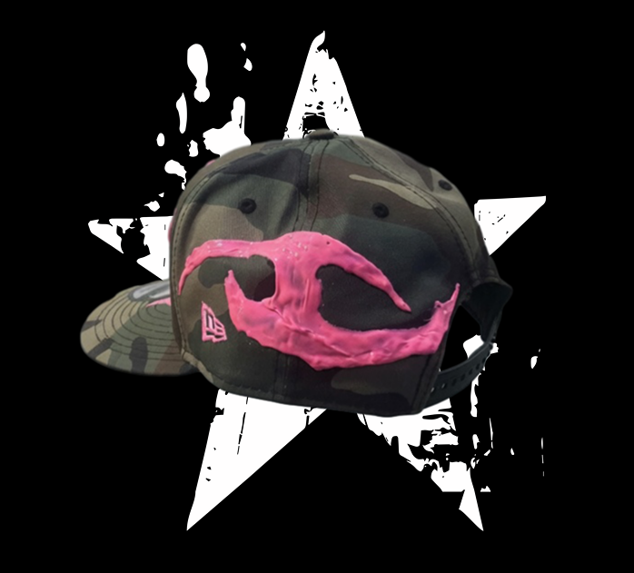 Camo Pink Flame Snapback NWE